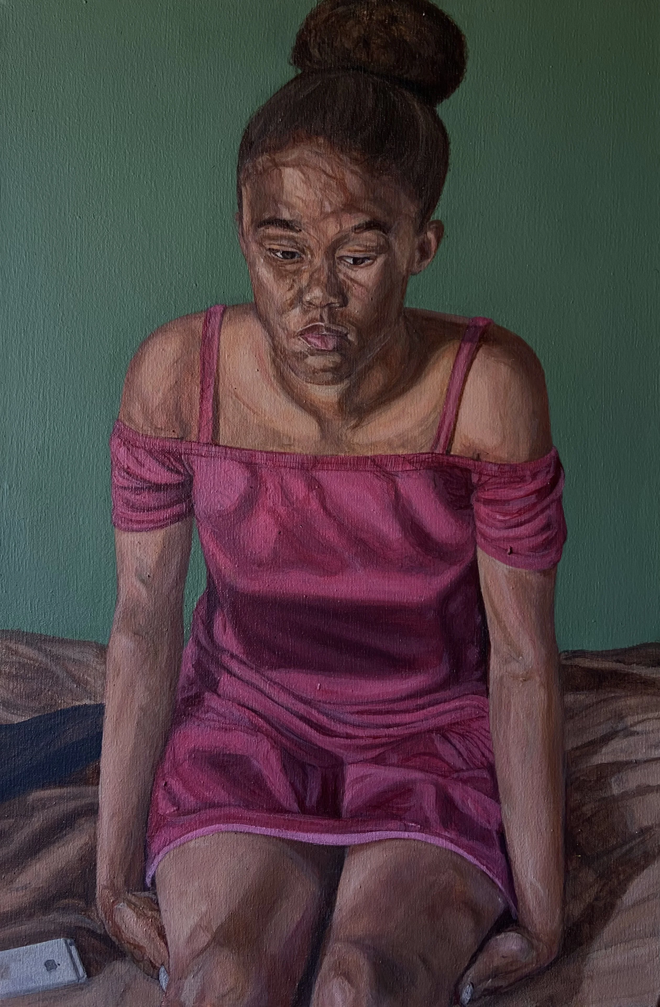 Seated Girl (Between Thoughts), 2025